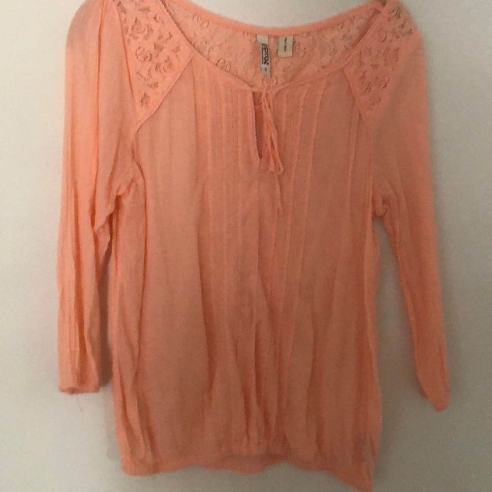 Light weight peach shirt